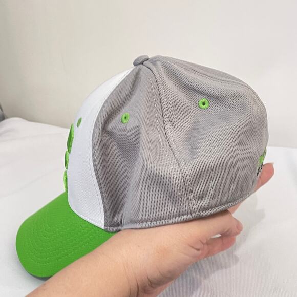 Pukka Baseball Hat Mens L XL Elastic Comfort Band Green White Gray Colorblock - Picture 8 of 12